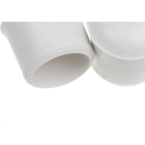 Ponteira Cadeira Forsan Borracha Branca   1.1/2'' 2Pecas 0059Cb