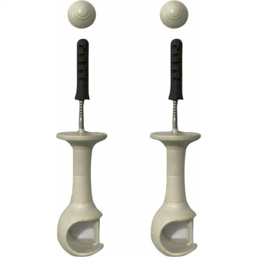Suporte Cortina''Varao''Cadiz Simples Branco Par 29001