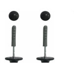 Suporte Cortina''Varao''Cadiz Simples Preto Par 29009