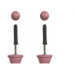 Suporte Cortina''Varao''Cadiz Simples Rosa Par 29012