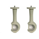 Suporte Cortina''Varao''Cadiz Grosso Branco Par 31001
