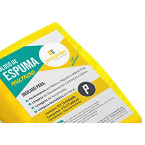 Espuma Em Bloco Juntalider Amarela 6X11X17Cm 