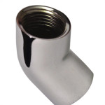 Cotovelo Latao Metais Rei 45X1/2'' Rosca Rosca Cromado 10262