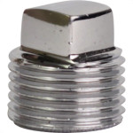 Plug Latao Metais Rei 1/2 Rosca Rosca Macho Cromado 10200