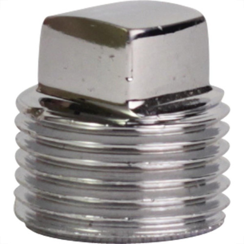 Plug Latao Metais Rei 1/2 Rosca Rosca Macho Cromado 10200