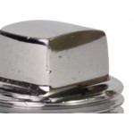 Plug Latao Metais Rei 1/2 Rosca Rosca Macho Cromado 10200