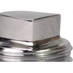 Plug Latao Metais Rei 3/4 Rosca Rosca Macho Cromado 10202