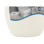 Assento Sanitario Herc ''Almofadado'' Biscuit Retangular 2397