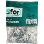 Bucha Fixacao Sforplast Gesso Drywall 2'' 04 A 16 + Parafuso 25 Pecas Fly 204