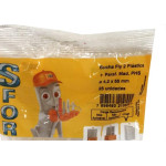 Bucha Fixacao Sforplast Gesso Drywall 2'' 04 A 16 + Parafuso 25 Pecas Fly 204