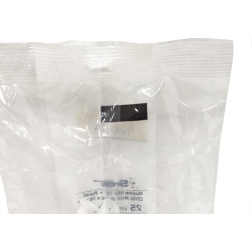 Bucha Fixacao Sforplast Baiano/Gesso 10 Com Parafuso 25Pecas 275
