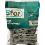 Bucha Fixacao Sforplast Tijolo Baiano Sfu 10 Com Parafuso 25 Pecas 2649