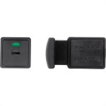 Fechadura Trinco Wc Livre/Ocupado Pvc 35Mm Preto Lockwell 855