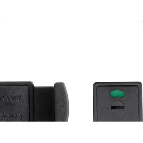 Fechadura Trinco Wc Livre/Ocupado Pvc 35Mm Preto Lockwell 855