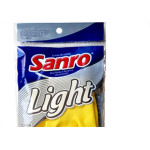Luva Sanro Light Amarela Tam.P Par 