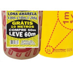 Lona Plastica Maxilona Amarela Reciclada 4X100M+10M 26Kg 100 Micras 1.01.0052