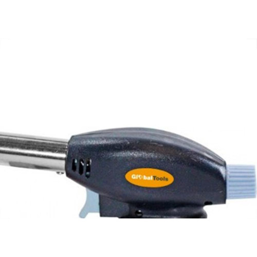 Macarico Portatil Globalmix Automatico Para Cartucho Preto Com Giro 360Â° Gt6019