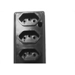 Tomada Barra Naticon   Quadrupla 10A 2 Polos +Terra Preta 570
