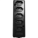 Tomada Barra Naticon   Quintupla 10A 2 Polos +Terra Preta 571