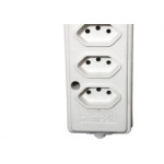 Tomada Barra Naticon   Quintupla 10A 2 Polos +Terra Branca 576