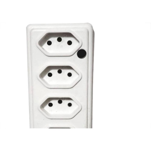 Tomada Barra Naticon   Quintupla 10A 2 Polos +Terra Branca 576