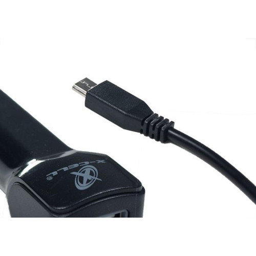 Carregador Veicular Com Cabo V8 Flex 2.5A Preto Xc-V-01