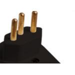 Pino Prensa Cabo Ilumi Gigante 2 Polos+Terra 20A Preto 1419Pct - Kit C/10 