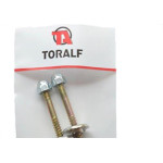 Parafuso Sanitario Toralf Bucha 10 Latonado 2Pecas 106810