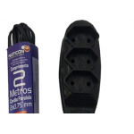 Extensao Naticon Tripla Paralela 2X0,75 Preta 2M 559