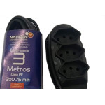 Extensao Naticon Tripla 2P+T Pp 2X0,75 Preta 3M 564