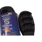 Extensao Naticon Tripla 2P+T Pp 2X0,75 Preta 5M 565