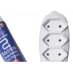 Extensao Naticon Tripla Paralela 2X0,75 Branca 2M 578