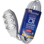 Extensao Naticon Tripla Paralela 2X0,75 Branca 10M 581