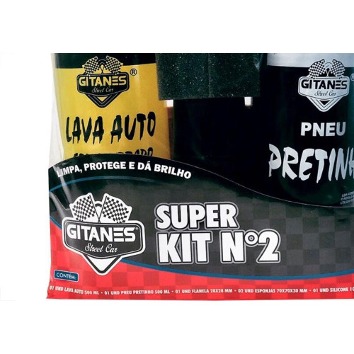 Kit Automotivo Limpeza Gitanes Com 6 Pecas 0024