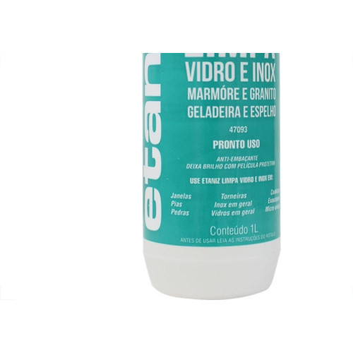 Limpa Vidro E Inox Concentrado Etaniz 1 Litro 47093