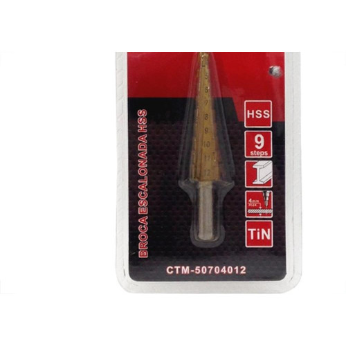 Broca Escalonada Ctpohr 4 A 12Mm 627