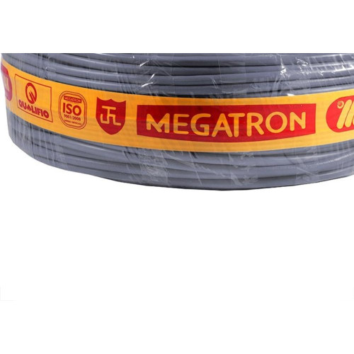 Fio Telefone 4 Pares Bitola 50 Cci Megatron Cinza 200M 2029