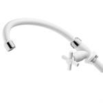 Torneira Abs Bica Movel Mesa Herc 1/4V Branca Cromada 3905