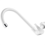 Torneira Abs Bica Movel Parede Alta Herc 1/4V Twist Branca 2940