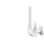 Torneira Abs Bica Movel Parede Alta Herc 1/4V Twist Branca 2940