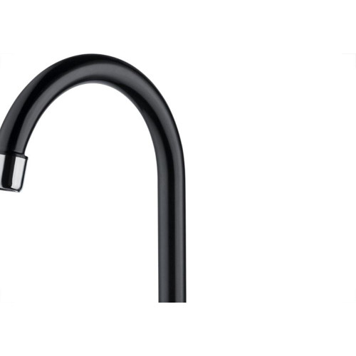 Torneira Abs Bica Movel Parede Alta Herc 1/4V Twist Preta 2946
