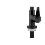 Torneira Abs Bica Movel Lavatorio Alta Herc 1/4V Twist Preta 2966