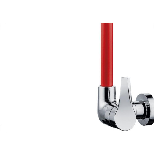Torneira Abs Bica Movel Parede Alta Herc 1/4V Twist Vermelha 2941