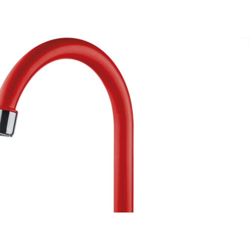 Torneira Abs Bica Movel Parede Alta Herc 1/4V Twist Vermelha 2941