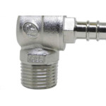 Registro Gas Esfera Politec 90Âº 1/2 Npt 3/8 Bm /30005
