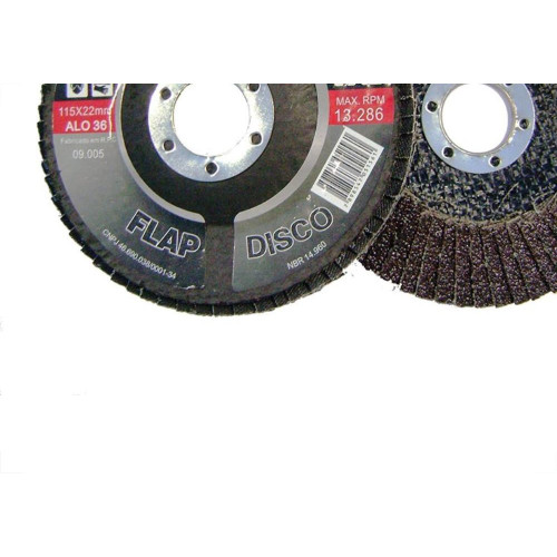 Disco Flap Disflex 4.1/2X 60 Oxido Aluminio Hobby 09.006 - Kit C/10 