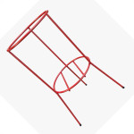 Suporte Extintor Zamar Piso Vermelho 