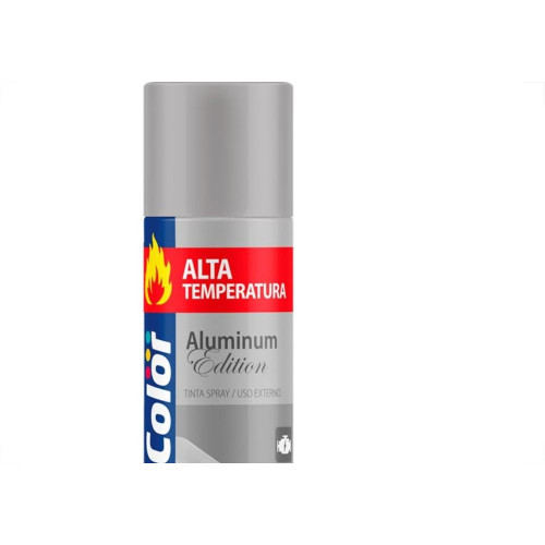 Tinta Spray Chemicolor Alta Temperatura Aluminio 350Ml 