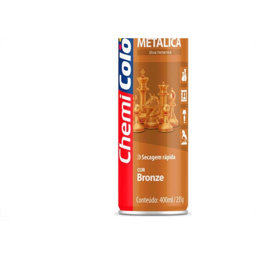 Tinta Spray Chemicolor Metalico Bronze 400Ml 