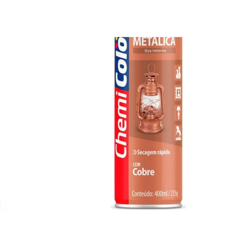 Tinta Spray Chemicolor Metalico Cobre 400Ml 